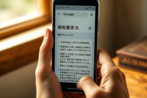 スマホでGoogleが勝手に翻訳される原因と対処法
